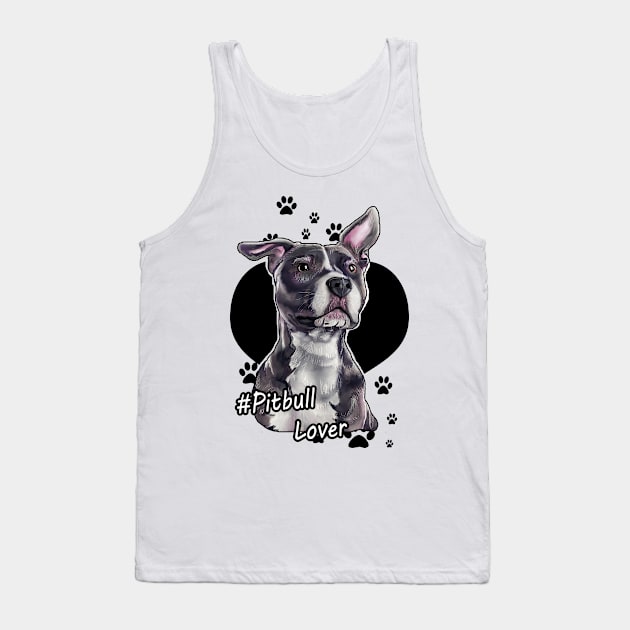 Pitbull Lover Tank Top by GhostFox_Designs